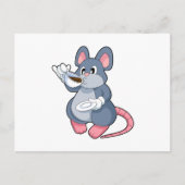 Carte Postale Souris avec Café Cup (Devant)