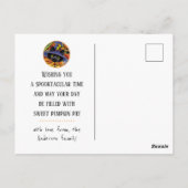 Carte Postale Souris Chat Noir Chat Sorcière Halloween Personnal (Dos)