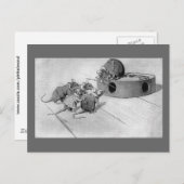 Carte Postale Souris cherche à désactiver Mousetrap (Devant / Derrière)