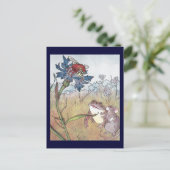 Carte Postale Souris, crapaud et hornet dans le pré (Debout devant)