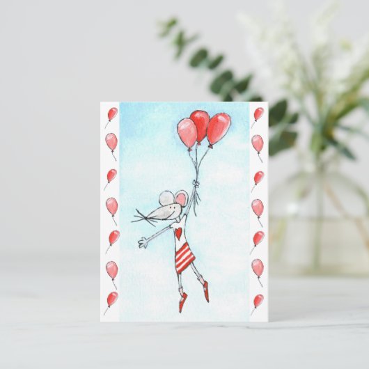 Carte Postale Souris dangereuse (Debout devant)