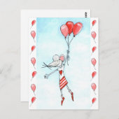 Carte Postale Souris dangereuse (Devant / Derrière)