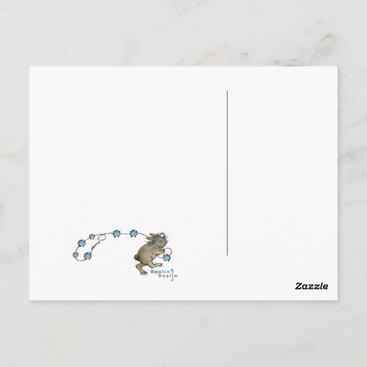 Carte Postale Souris d'anniversaire (Dos)