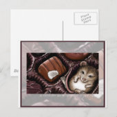Carte Postale Souris dans la boîte à chocolat (Devant / Derrière)