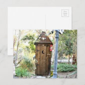 CARTE POSTALE SOURIS DANS NOTRE JARDIN (Devant / Derrière)