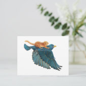 Carte Postale Souris de brume et Starling volant (Debout devant)