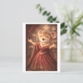 Carte Postale Souris de carrière comme chanteuse d'opéra (Debout devant)
