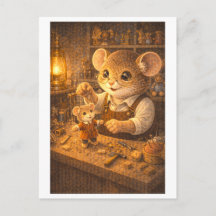 Souris de carrière comme fabricant de jouets