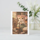 Carte Postale Souris de carrière comme fileuse (Debout devant)
