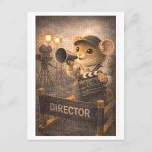 Carte Postale Souris de carrière comme réalisateur de cinéma