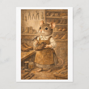 Carte Postale Souris de carrière en cordonnier