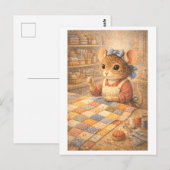 Carte Postale Souris de carrière en tant que piqueuse (Devant / Derrière)
