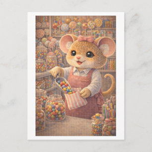 Carte Postale Souris de carrière en tant que propriétaire de mag