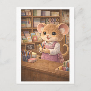 Carte Postale Souris de carrière en tant que propriétaire de pap
