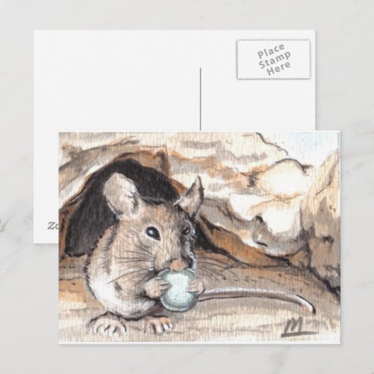 Carte Postale Souris de champ (Devant / Derrière)