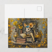 Carte Postale Souris de lecture steampunk (Devant / Derrière)