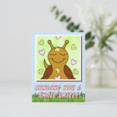 Carte Postale Souris d'envoi d'escargots | (Debout devant)