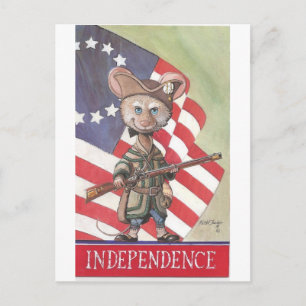 Carte Postale Souris d'indépendance