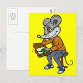 Carte Postale Souris Geek d'ordinateur (Devant / Derrière)