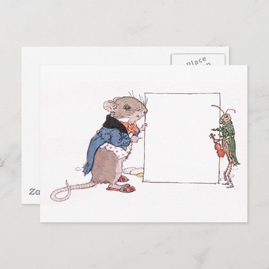 Carte Postale Souris & Grasshopper Tenez Votre Photo (Devant / Derrière)