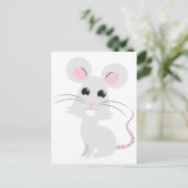 Carte Postale Souris gris mou (Debout devant)