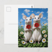 Carte Postale souris mignonnes (Devant / Derrière)