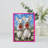 Carte Postale souris mignonnes (Debout devant)