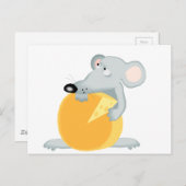 Carte Postale Souris Souris Tricolée (Devant / Derrière)