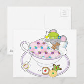 Carte Postale Souris Teacup (Devant / Derrière)