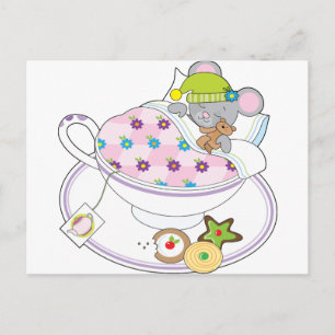 Carte Postale Souris Teacup