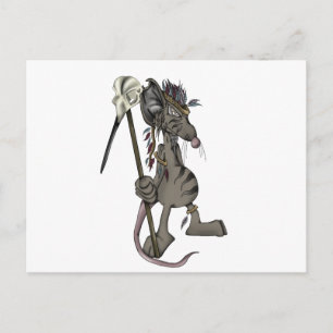 Carte Postale Souris tribale