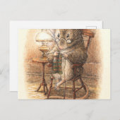 Carte Postale Souris tricot - Beatrix Potter (Devant / Derrière)