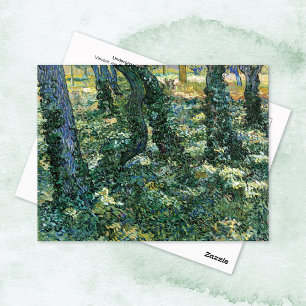 Carte Postale Sous-bois Arbres Bois Vincent van Gogh