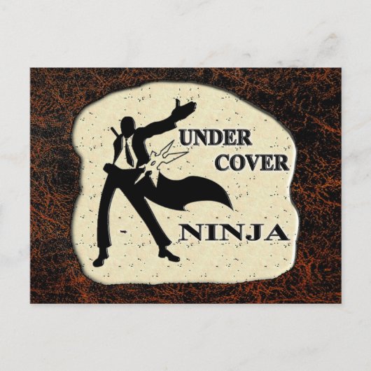 CARTE POSTALE SOUS LA COUVERTURE NINJA (Devant)