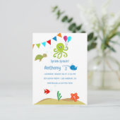 Carte Postale Sous la fête d'anniversaire du Sea Boy (Debout devant)