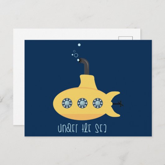Carte Postale Sous la mer (Devant / Derrière)