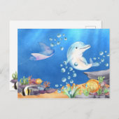 Carte Postale Sous la mer (Devant / Derrière)