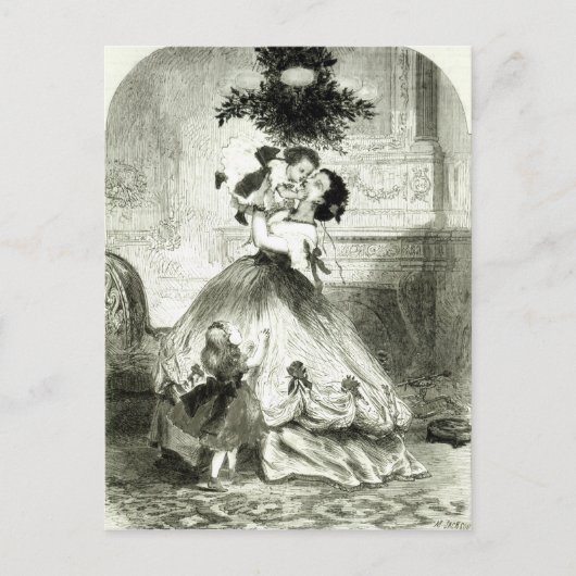 Carte Postale Sous la Mistletoe' (Devant)