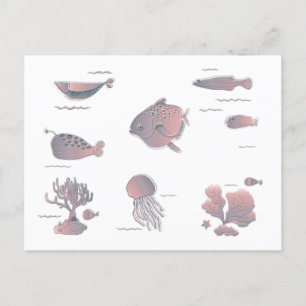 Carte Postale Sous la vie marine II