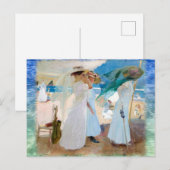 Carte Postale Sous l'aile, Joaquín Sorolla (Devant / Derrière)