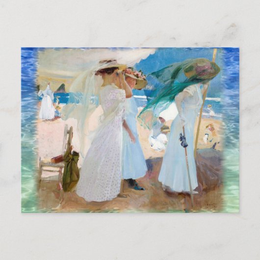 Carte Postale Sous l'aile, Joaquín Sorolla (Devant)