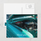 Carte Postale Sous le capot (Devant / Derrière)