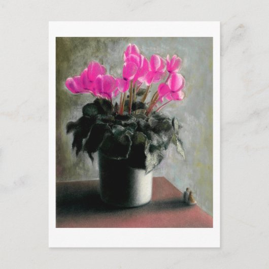 Carte Postale Sous Le Cyclamen (Devant)