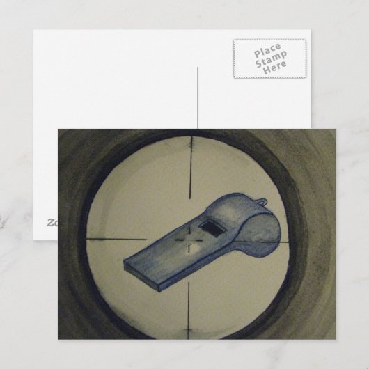 Carte Postale Sous le feu (Devant / Derrière)