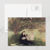 Carte Postale Sous le Lilac à Maurecourt, 1874 (Devant / Derrière)