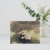 Carte Postale Sous le Lilac à Maurecourt, 1874 (Debout devant)