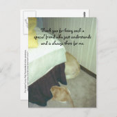 Carte Postale Sous le lit (Devant / Derrière)