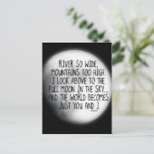 Carte Postale Sous Le Même Poème Lune (Debout devant)