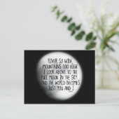 Carte Postale Sous Le Même Poème Lune (Debout devant)