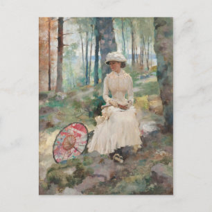 Carte Postale Sous les bouleaux CC0067 Albert Edelfeue